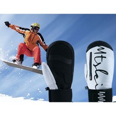 스키패션 [해외] 스노우보드복 착탈식 팔찌 스키 장갑 남성용 및 여성용 싱글 보드 방수 방한 따뜻한 충격 흡수