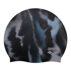 아레나 수모 A6AC1AC32 헤이즈 실리콘 수영모자, BLK, 1개