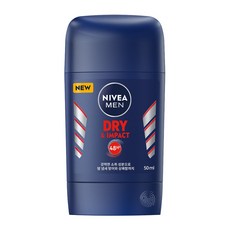 니베아맨 드라이 앤 임팩트 스틱 데오드란트, 50ml, 1개