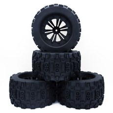 臺灣熱銷 RC配件 遙控車輪胎 遙控模型車輪胎大腳輪胎 已粘膠 一套4個, 7476, 1個