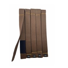 시노 유도띠 블랙벨트 띠 주짓수띠 벨트 주짓수벨트, 1개, 브라운A3