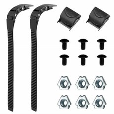 롤러 스트랩 신발 스케이팅 버클 부품 교체 스트랩 에너지 가죽 끈 스노우 보드 바인딩 벨트 타이트 버클, 검은색