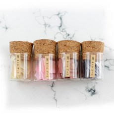 Ostar Nails 心緹 日式貝殼片玻璃罐組 美甲雲母片 美甲貝殼飾品 金屬礦雲母片 云母片 美甲飾品 美甲用品, 1個, 日式貝殼片玻璃罐組4入