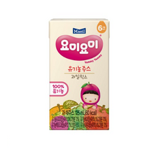 매일유업 요미요미 유기농 주스, 125ml, 32개