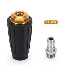 압력 세척기용 노즐 360 1/4 퀵 커넥터 4000 PSI 오리 2 0/2 5/3 0/3 5/4 0 GPM으로 회전, 1개