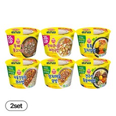 오뚜기 컵밥 6종 2개씩(뚝배기불고기밥+톡톡김치알밥+차돌강된장보리밥+전주식돌솥비빔밥+콩나물해장국밥+참치마요덮밥), 3.3kg, 1세트
