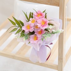 벚꽃 성묘 꽃다발 고급 산소 꽃 납골당 장식 고급 인테리어 조화, 1개