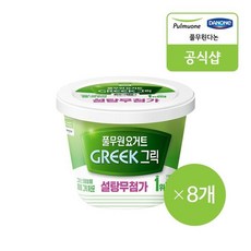 풀무원 다논 그릭 빅팟 설탕무첨가 플레인(400g) x 8개