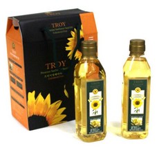 트로이 해바라기씨유 (500ml x 2입) 1개 / 추석 명절 선물세트, 2개, 500ml