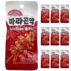 웨이룽 향라맛 마라곤약 간식, 10개, 20g