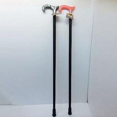 【海夫健康生活館】壓克利手把鑲鑽木手杖, 1個, 粉玉