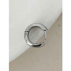 3mm 4mm 써지컬 라운드 볼륨 원터치 링 피어싱 귀걸이