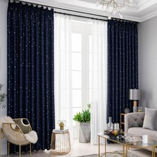 완자스토어 별모양 암막 커튼 햇빛차단커튼