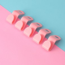 옷걸이 후크 연장 연결형 연결고리 연장후크 홀더 1구 20P, 20개, 핑크