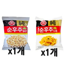 오뚜기 순후추나쵸 + 오뚜기 순후추팝콘 세트, 1세트, 115g