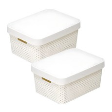 커버 바스켓, 아이보리, 2개