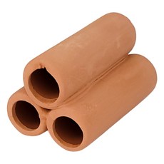 2층 3공 3구 파이프 산란상 수족관 황토 토분 구피 새우 치어 놀이터 은신처, 1개