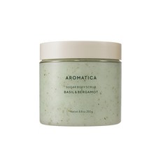 아로마티카 바디 스크럽 슈가 바질&버가못, 250g, 1개