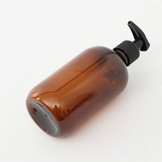 더초이스토어 디스펜서 원통 샴푸용기(300ml 브라운) 핸드워시디스펜서