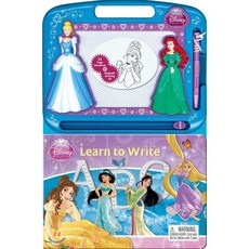 Disney Princess Learn To Write Learning Series 디즈니 프린세스 자석칠판 ABC, Phidal Publishing Inc, 1개