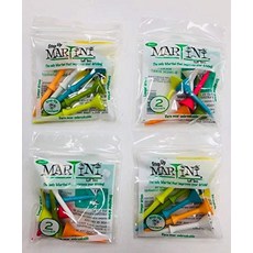 MARTINI Golf Tees 콤보 4팩. 8.9cm(3-1/4인치) 스텝업 & 5.1cm(2인치) 오리지널, MARTINI Golf Tees 콤보 4팩. 8.9cm