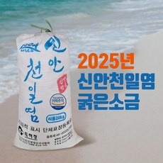 2025신안 천일염 굵은소금 20kg[이중포장], 20kg, 1개