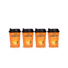 편의점액상 꿀차컵 더진한 한라봉유자차, 45g, 1개, 4개입