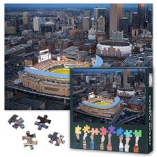 해외 TUMOVO 성인용 1000피스 퍼즐 - 시애틀의 멋진 야구 경기장 생생한 예술이 있는 직소 애호가 가족 유대감 및 스트레스 해소 27.5인치 x 19.6인치70 50cm, 아트워크-09.