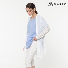 마르조 마르조 여성델리아로브가디건_화이트_MEMFGDP0381