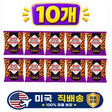 Dot's 닷츠 홈스타일 프레첼 시나몬 슈가 맛 1회용 미니 사이즈, 10개, 28g