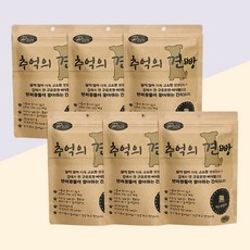 3개월 이상 강아지 애견 간식 과자 건빵 쿠키, 고소한맛, 100g, 6개