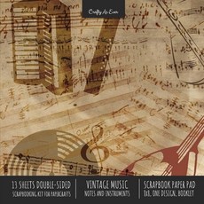 Vintage Music Scrapbook Paper Pad 8x8 Decorative Scrapbooking Kit for Cardmaking Gifts DIY Crafts ... Paperback, Crafty as Ever, English, 9781636571683