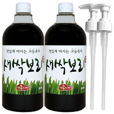 홍치마 대용량 목넘김좋은 유기농 새싹보리차 농축 새싹보리 원액 액상 1000ml 다홍치마 (물병 X), 1L, 2개