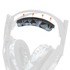 WC BandZ A50 Wicked Cushions Gen 4 5 A50X용 업그레이드된 헤드밴드 교체 키트 | 된 편안함 스타일 설치 90년대 화이트 212955, 지오 그레이