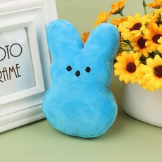 토끼 인형 부활절 장난감 어린이를위한 부드러운 시뮬레이션 충전 동물 생일 선물, 1. 파란색, 1개