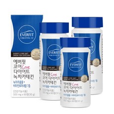 내츄럴플러스 에버핏 코어 다이어트 녹차카테킨 500mg x 60정 x 3개