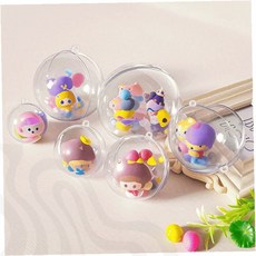 투명구슬 캡슐공 아크릴볼 미니피규어 수납 디스플레이 장식용품 투명케이스, 1개, 투명공 원-14cm