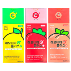 경남 상큼하게 씹어먹는 비타민C 레모비타플러스정 딸기맛+레몬맛+복숭아맛 3종 세트, 3개, 120정