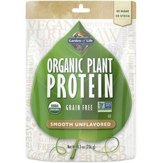 Garden of Life 無穀物植物蛋白粉, 1個, 236克