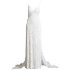 타다시쇼지 미라마르 레이스 브라이덜 이브닝 드레스