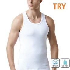 트라이 TRY 남성 베이직 면100프로 민소매 남자런닝 1매 속옷_18649776_674473 199831