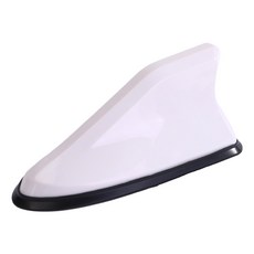 자동차 상어 지느러미 안테나 라디오 FM 신호 교체 스타일링 지붕 공중 장식, 하얀