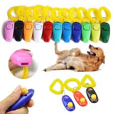 도매창고 클리커 강아지 간식교육 클릭커 고양이 애견 칭찬 훈련 트레이닝 반려견 복종 버튼 휘슬 호루라기, 휘슬-클리커-핑크, 1개