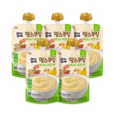 맘스쿠킹 유아 이유식(6개월~) 닭가슴살과채소 100g 5입, 프룬사과, 5개