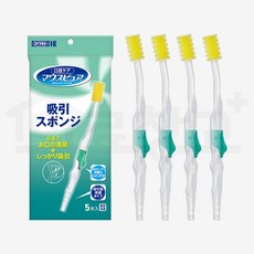 가와모토 석션 칫솔 스펀지 환자용, 1세트, 4개입