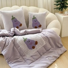 빅무드 미미 2in1 쿠션 담요 이불 접이식 차량용 캠핑 소파쿠션