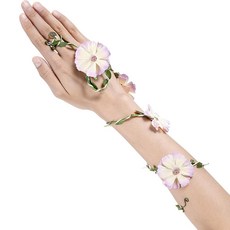 Panelee 르네상스 요정 꽃무늬 팔 랩 엘프 꽃 팔찌 숲 대자연 코스튬 액세서리 여성용 할로윈 렌페어 코스프레 LARP 드레스 역할 놀이 파티 멀티컬러 298502, Panelee 르네상스 요정 꽃무늬 팔 랩, 엘프 꽃