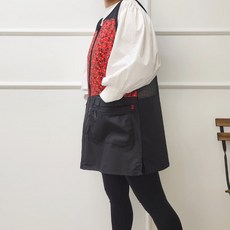 네꼬클럽 방수앞치마 방수망사 앞지퍼 요양보호사 사회복지사 시원한 여름앞치마, 레드, 1개