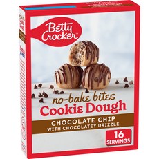 베티 크로커 노-베이크 바이츠 초콜릿 칩 쿠키 도우 345.8 Betty Crocker No-Bake Bites Chocolate Chip Cookie Dough 12.2 oz, 1개, 345.86g