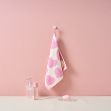 모던하우스 하트 핸드타월 빅하트 34 x 34 cm 65g, 1개, 핑크